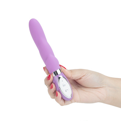 Foto 12 do produto Vibrador de Ponto G em Silicone com 10 Modos de Vibrações - Aphrodisia Lovey-Dovey Wavy Vibe | 11,7 x 2,7 cm | Disponível em 2 Cores