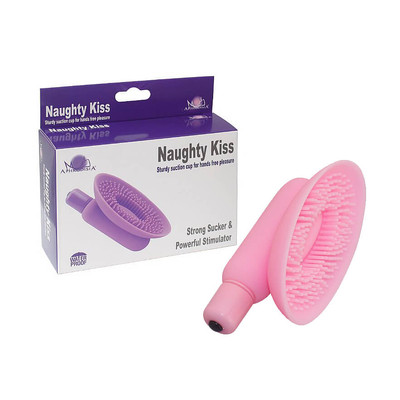 Foto 1 do produto Aphrodisia Naughty Kiss - Vibrador Estimulador de Clítoris com 8 Modos de Vibração - 11,3 x 5,5 cm | Cor: Rosa