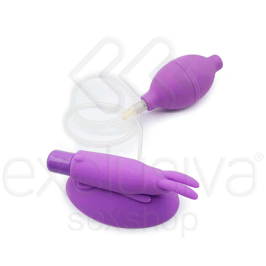 Estimulador de Clítoris em Forma de Coelho com Cerdas Estimuladoras, 7 Modos de Vibrações, Ventosa e Sucção - Aphrodisia Naughty Rabbit | 11,6 x 5,5 cm | Disponível em 2 Cores - 8