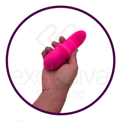 Foto 3 do produto Aphrodisia Pleasant Tongue - Vibrador Estimulador de Clítoris em Silicone com Forma de Língua e 10 Modos de Vibração - 12,3 x 3,2 cm | Cor: Pink