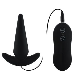 Aphrodisia Probe - Plug Anal em Silicone com 10 Modos de Vibração e Controle Remoto com Fio | Cor: Preto - 2
