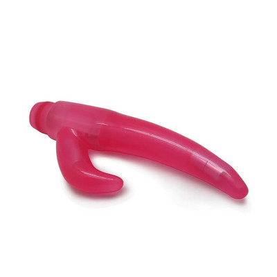 Foto 2 do produto Aphrodisia Rampant Bunny Vibe - Vibrador Flexível Estimulador de Ponto G e de Clítoris com Vibração Multivelocidade - 18 x 3 cm | Cor: Rosa