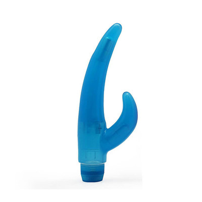 Foto 4 do produto Aphrodisia Rampant Bunny Vibe - Vibrador Flexível Estimulador de Ponto G e de Clítoris com Vibração Multivelocidade - 18 x 3 cm | Cor: Azul