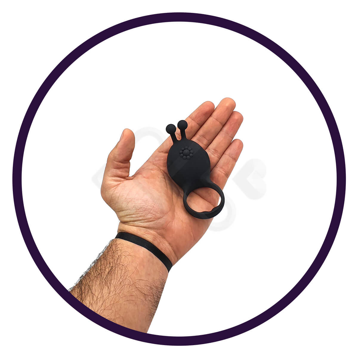 Anel Peniano Recarregável em Silicone com 10 Modos de Vibração - Aphrodisia Rascal | 9,7 x 4,2 cm - 5