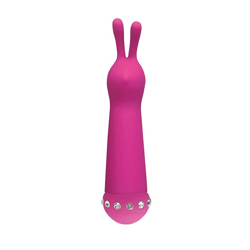 Vibrador Estimulador de Clítoris com Formato de Coelho em Silicone - Aphrodisia Sparkle Succubi Bunny Wand - 14,8 x 3,5 cm | Cor: Pink - 2