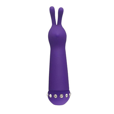 Foto 2 do produto Aphrodisia Sparkle Succubi Bunny Wand - Vibrador Estimulador de Clítoris com Formato de Coelho em Silicone 14,8 x 3,5 cm | Cor: Roxo