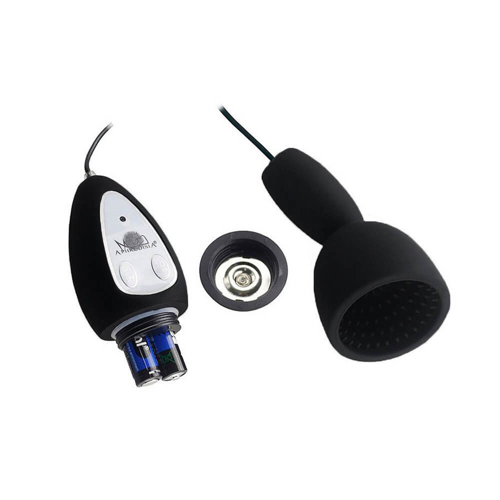 Aphrodisia Stamina Trainer for Man - Vibrador Massageador Peniano com 10 Modos de Vibração, Cerdas Massageadoras e Controle Remoto com Fio - 4,3 x 4 cm - 2