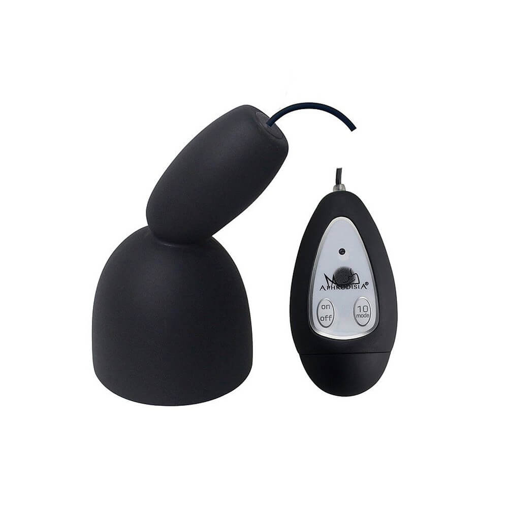 Aphrodisia Stamina Trainer for Man - Vibrador Massageador Peniano com 10 Modos de Vibração, Cerdas Massageadoras e Controle Remoto com Fio - 4,3 x 4 cm - 4