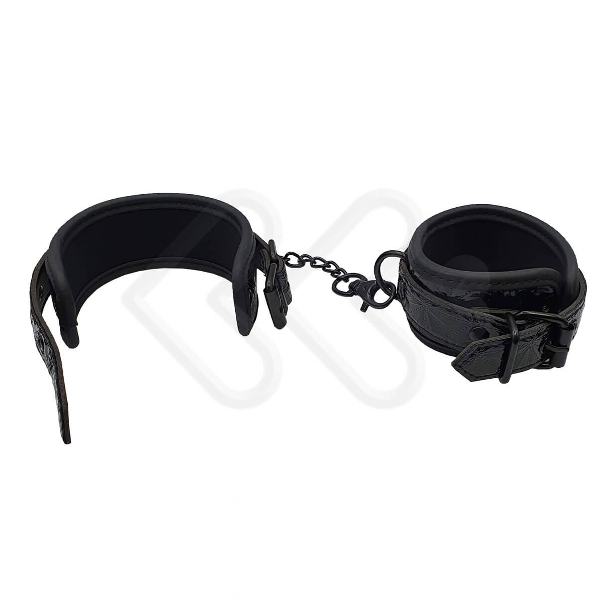 Aphrodisia Wrists Cuffs - Algemas com Fivelas e Corrente | Cor: Preto - 2