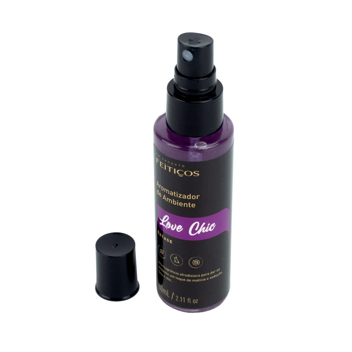 Aromatizador de Ambiente com Fragrância Afrodisíaca - Feitiços Aromáticos Love Chic Êxtase | 60 ml - 2