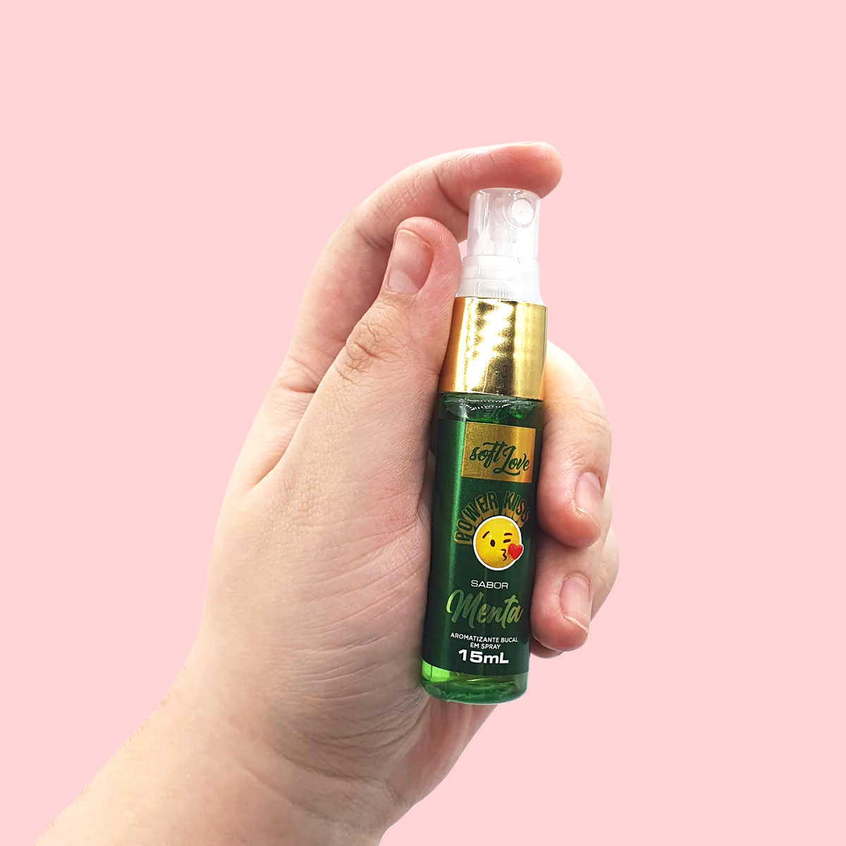 Aromatizante Bucal Refrescante - Soft Love Power Kiss | 15ml | Disponível em 2 Sabores - 3