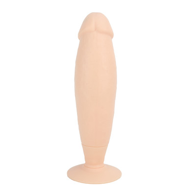 Foto 2 do produto Prótese Peniana em Silicone com Glande Definida, Veias e Base Ventosa - Arouser | 18 x 4,9 cm
