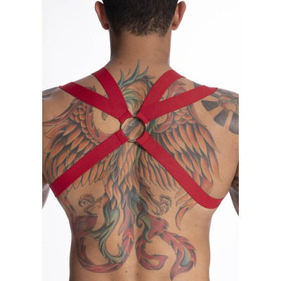 Foto 6 do produto Arreio Harness em Elástico Entrelaçado com Argolas e Ilhós - Steves Designer | Disponível em 3 Cores