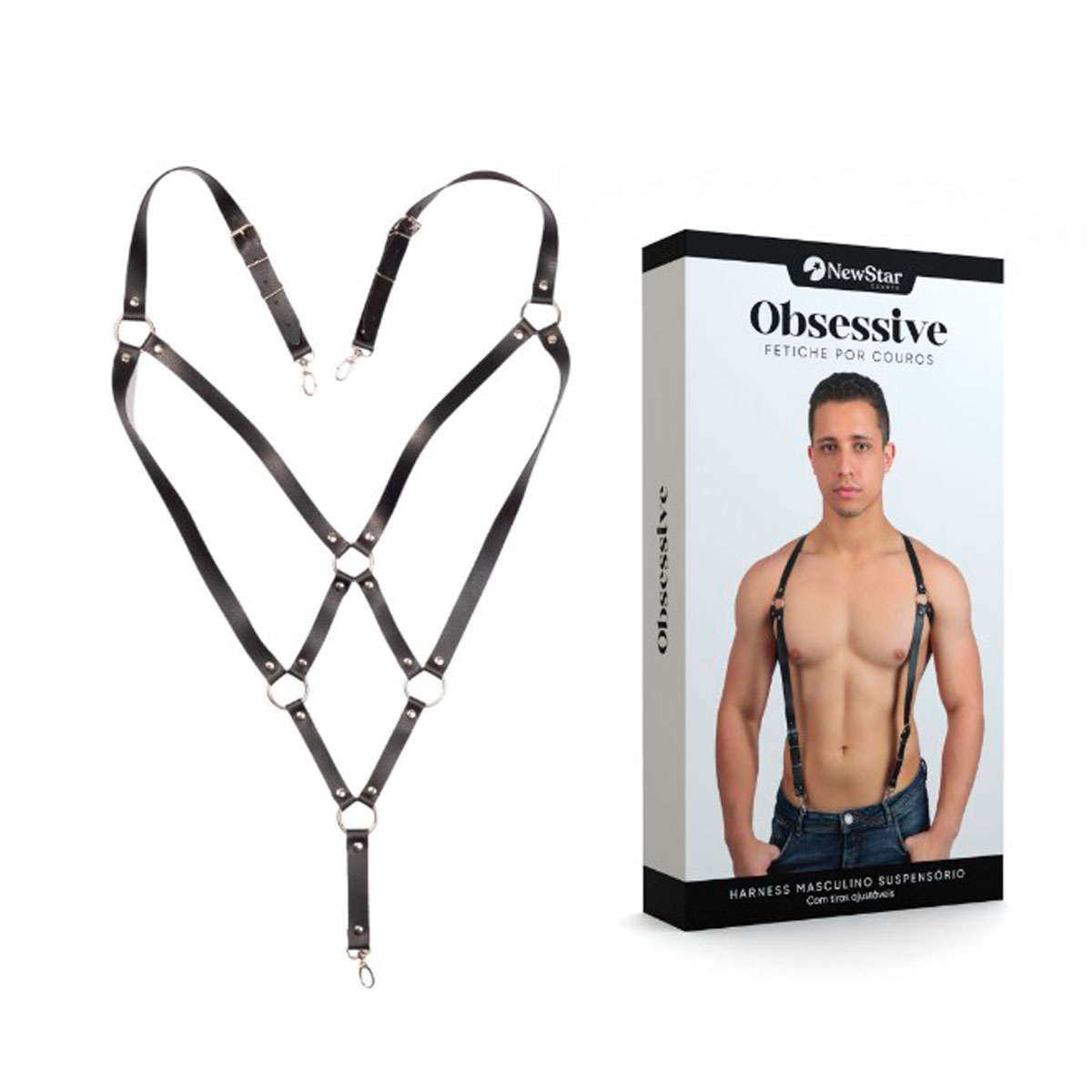 Arreio Masculino com Suspensório - New Star Couros - 3