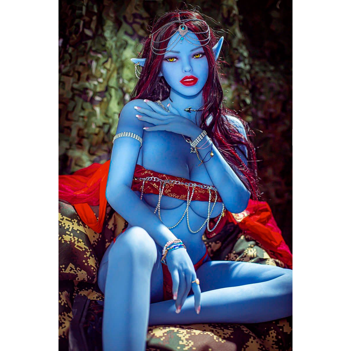 Avatar - Boneca Realística em TPE, Cabelo Longo, Olhos Verdes, Seios Fartos, Vértebras em Aço e Acessórios - 52 Kg e 1,58 Metros de Altura - 6