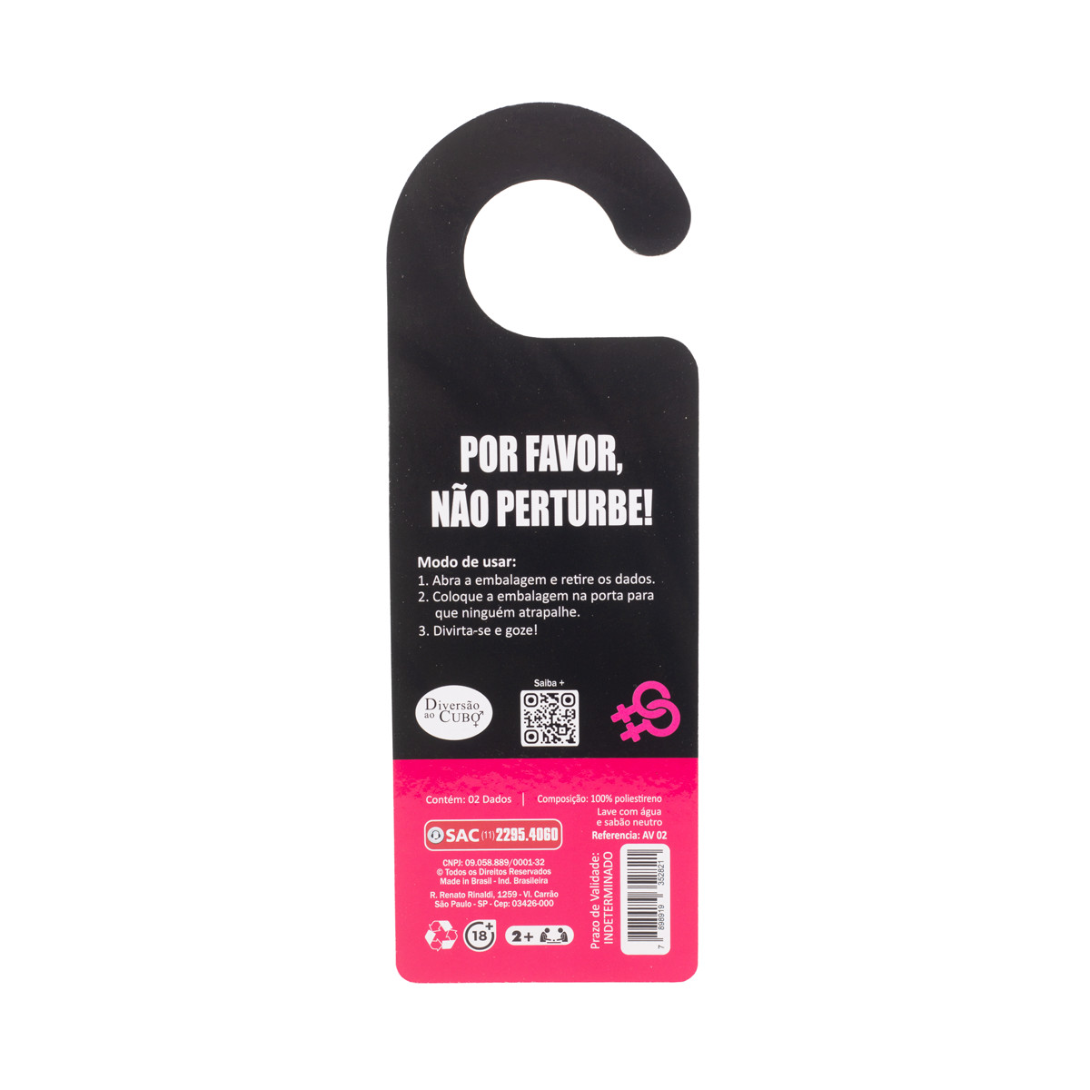 Aviso de Porta e Par de Dados "Nós Amamos Kama Sutra" Lésbico - Diversão ao Cubo - 2