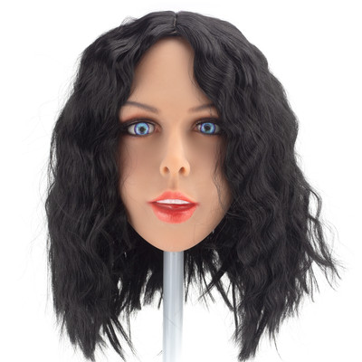 Babi - Boneca Realística em TPE com Pele Morena, Cabelo Cacheado, Olhos Azuis, Seios Fartos, Vértebras em Aço e Acessórios - 46 Kg e 1,67 Metros de Altura