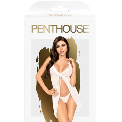 Baby Doll com Abertura Frontal e Calcinha Fio Dental - Penthouse After Sunset | Veste do G ao GG
