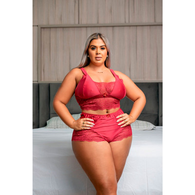 Baby Doll de Cropped e Short Curtinho - Garota Veneno | Plus Size | Disponível em 2 Cores