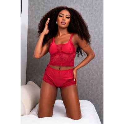 Foto 3 do produto Baby Doll de Cropped e Short Curtinho - Garota Veneno | Disponível em 4 Tamanhos e 2 Cores