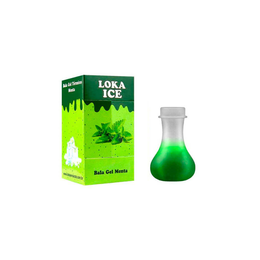 Bala Líquida em Gel com Efeito Eletrizante e Refrescante - Loka Sensação Loka Ice - 8 ml | Disponível em 3 Sabores - 3