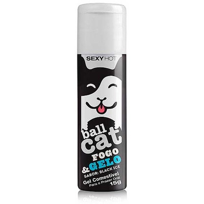 Gel Comestível para Sexo Oral que Esquenta e Esfria - Ball Cat Fogo e Gelo | 15 g | Disponível em 3 Sabores