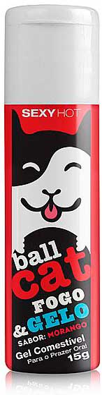 Gel Comestível para Sexo Oral que Esquenta e Esfria - Ball Cat Fogo e Gelo | 15 g | Disponível em 3 Sabores - 2