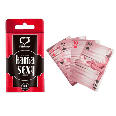 Baralho Erótico com Posições do Kama Sutra para Casal Hétero - Sexy Fantasy Kama Sexy
