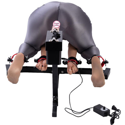 Foto 3 do produto Barra Fixa em Metal com Algemas, Tornozeleiras e Máquina de Sexo Bivolt - Sex Furniture