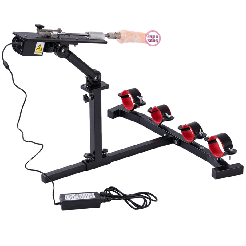 Barra Fixa em Metal com Algemas, Tornozeleiras e Máquina de Sexo Bivolt - Sex Furniture - 10