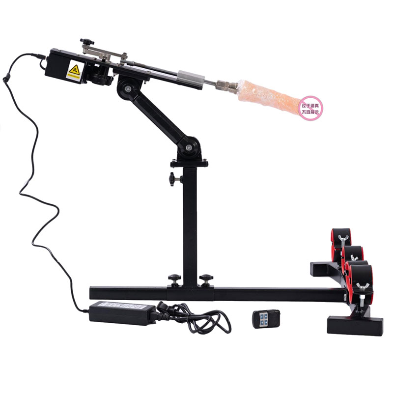 Barra Fixa em Metal com Algemas, Tornozeleiras e Máquina de Sexo Bivolt - Sex Furniture - 11