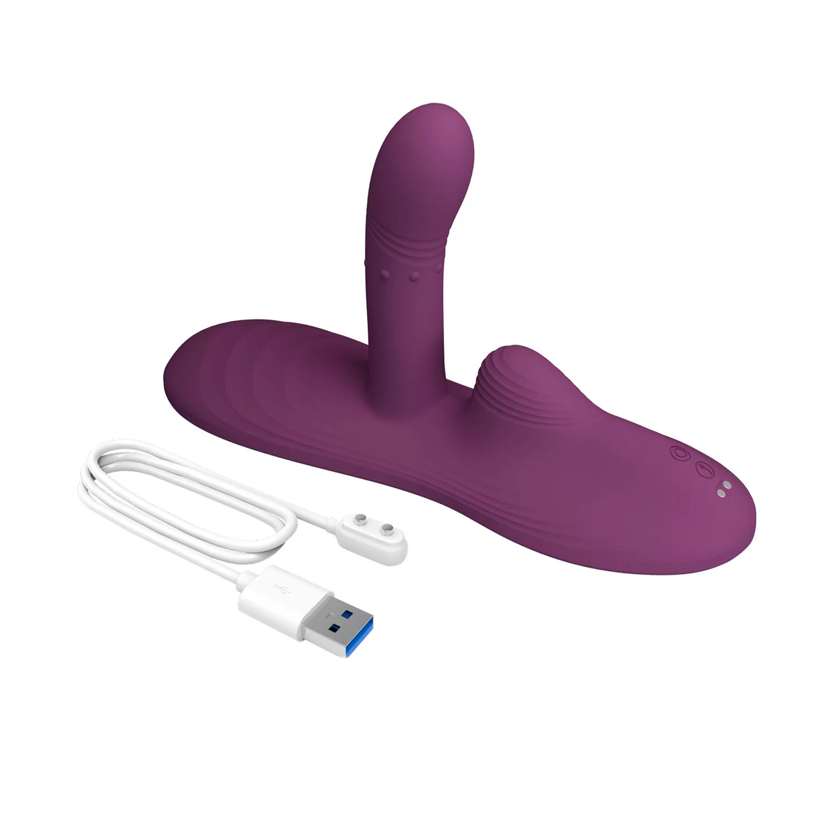 Base Estimuladora de Ponto G e Clitóris em Silicone com 5 Modos de Vibração, Movimentos e Função Aquecimento - Pretty Love Luka - 5