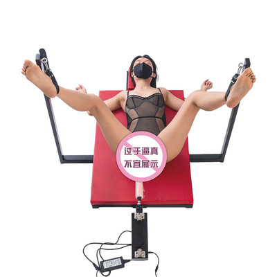 Foto 2 do produto Base com Suspensão de Pernas Através de Tornozeleiras Fixas e Algemas e Máquina de Sexo Bivolt - Sex Furniture