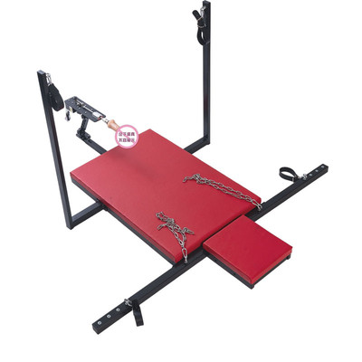 Foto 9 do produto Base com Suspensão de Pernas Através de Tornozeleiras Fixas e Algemas e Máquina de Sexo Bivolt - Sex Furniture