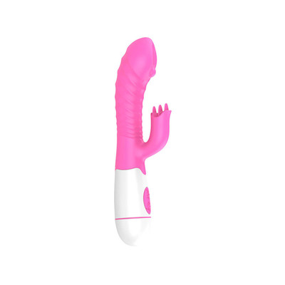 Foto 8 do produto Vibrador de Ponto G com Estimulador de Clitóris e Texturas Massageadoras - Bass Vibration Vibrators | 9,5 x 3,2 cm| Disponível em 2 Cores