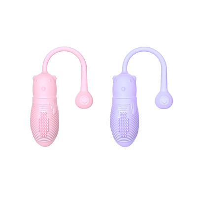 Cápsula Vibratória Recarregável com Forma de Urso em Silicone e 10 Modos de Vibração - Bear Love Egg | 7,9 x 3 cm | Disponível em 2 Cores