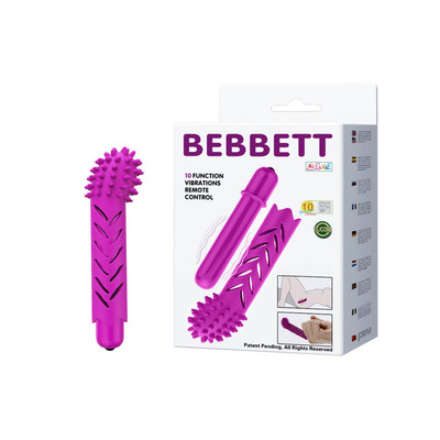 Bebbett - Cápsula Vibratória com Capa Removível Feita em Silicone e 10 Modos de Vibração