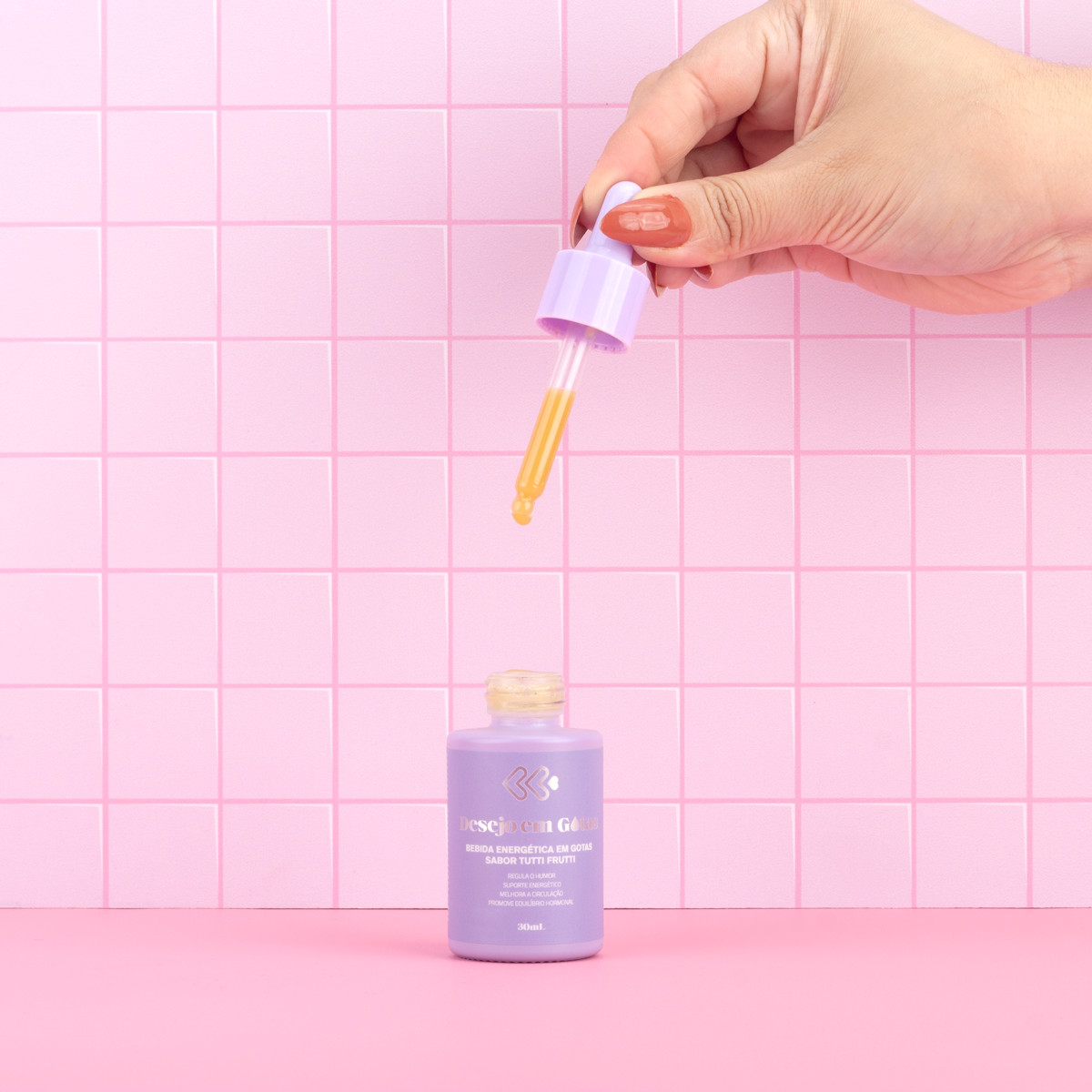Bebida Energética que Regula o Humor e Equilíbrio Hormonal - Exclusiva Cosméticos Desejo em Gotas | 30 ml | Disponível em 2 Sabores - 3
