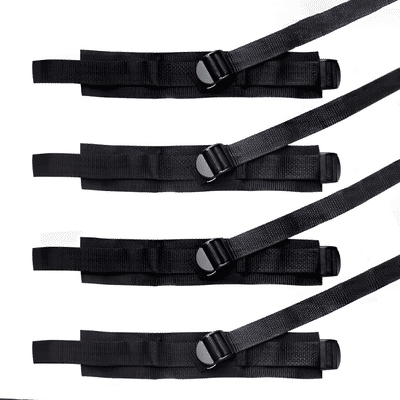 Kit Amarras de Pulsos e Tornozelos para Imobilização em Nylon - Bed Restraint Bondage