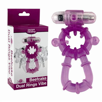 Foto 1 do produto Beefcake Dual Rings Vibe - Anel Peniano Duplo com Vibro, Estimulador de Clítoris e Anel para Saco Escrotal