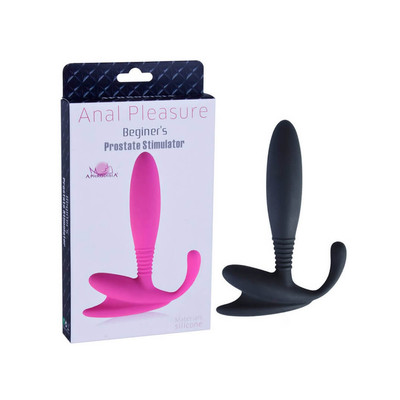 Beginer's Prostate Stimulator - Estimulador de Próstata em Soft Touch - 9 x 2,1 cm | Cor: Preto