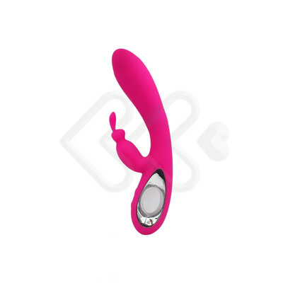 Foto 3 do produto Vibrador de Ponto G com Estimulador Clitoriano em Formato de Coelho e 36 Modos de Vibração - 11,6 x 3,3 cm