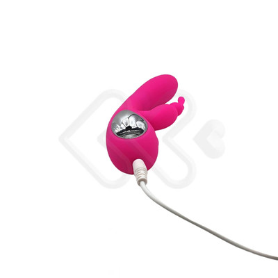 Foto 6 do produto Vibrador de Ponto G com Estimulador Clitoriano em Formato de Coelho e 36 Modos de Vibração - 11,6 x 3,3 cm