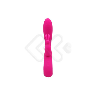 Foto 4 do produto Vibrador de Ponto G com Estimulador Clitoriano em Formato de Coelho e 36 Modos de Vibração - 11,6 x 3,3 cm