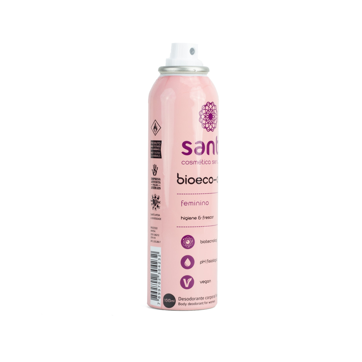 Desodorante Íntimo Feminino em Aerossol - Santo Cosméticos Bioeco-Déo | 166 ml - 2