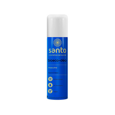 Desodorante Íntimo Masculino Vegano em Aerossol - Santo Cosméticos Bioeco-Déo | 166 ml