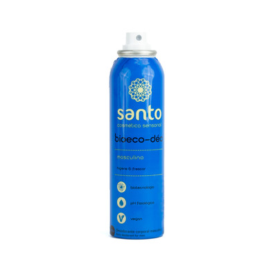 Foto 2 do produto Desodorante Íntimo Masculino Vegano em Aerossol - Santo Cosméticos Bioeco-Déo | 166 ml
