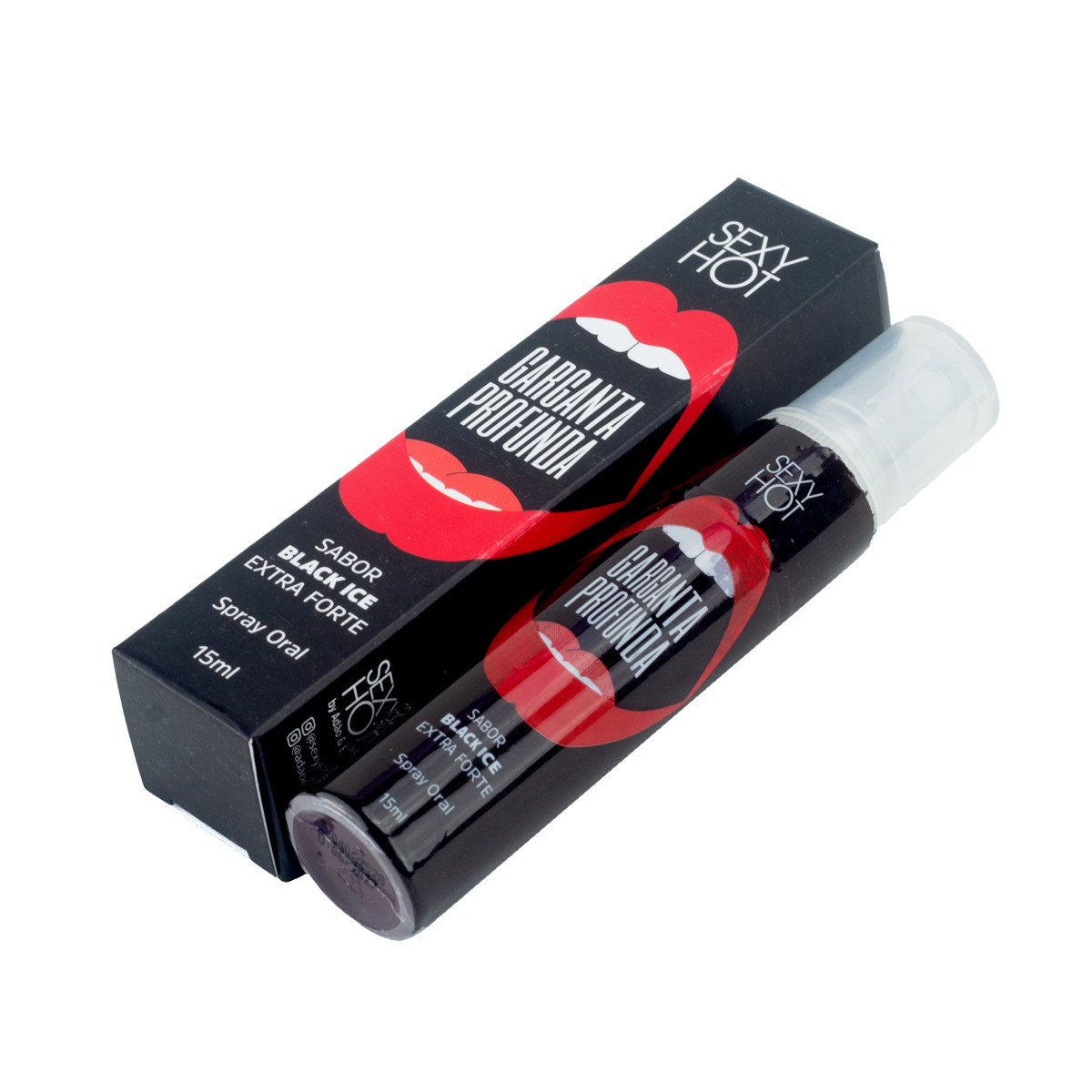 Spray Bucal Eletrizante e Refrescante com Sabor Black Ice - Sexy Hot Garganta Profunda | 15ml - 4
