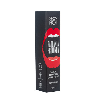 Foto 3 do produto Spray Bucal Eletrizante e Refrescante com Sabor Black Ice - Sexy Hot Garganta Profunda | 15ml