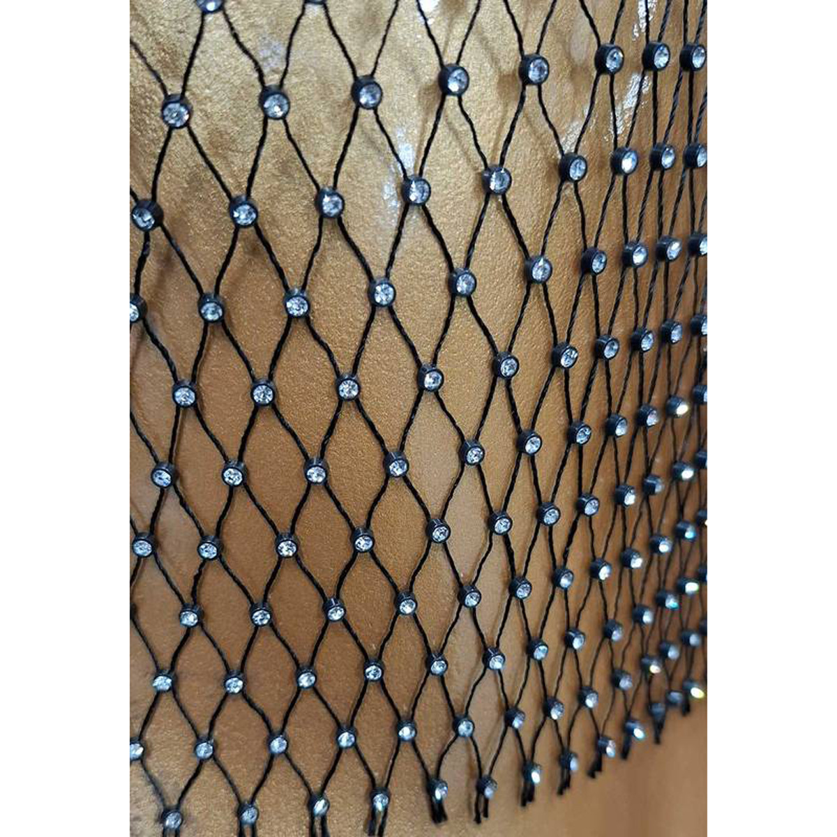 Blusa Regata de Tela com Detalhes em Strass - Exclusiva | Tamanho Único - 3